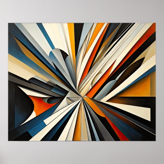 Poster Conception abstraite moderne Futurisme 4:5 (Devant)