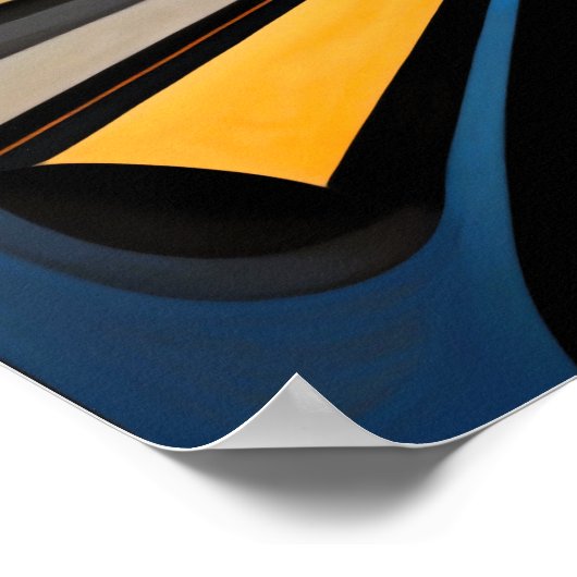 Poster Conception abstraite moderne Futurisme 4:5 (Coin)