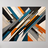 Poster Conception abstraite moderne Futurisme 4:5 (Devant)