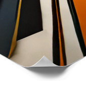 Poster Conception abstraite moderne Futurisme 4:5 (Coin)