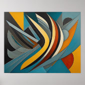 Poster Conception abstraite moderne Futurisme 4:5 (Devant)