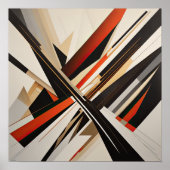Poster Conception abstraite moderne Futurisme III (Devant)