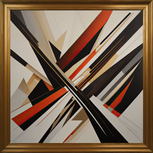 Poster Conception Abstraite Moderne Futurisme III