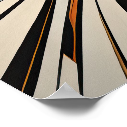 Poster Conception abstraite moderne Futurisme IV (Coin)