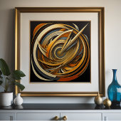 Poster Conception abstraite moderne Futurisme X