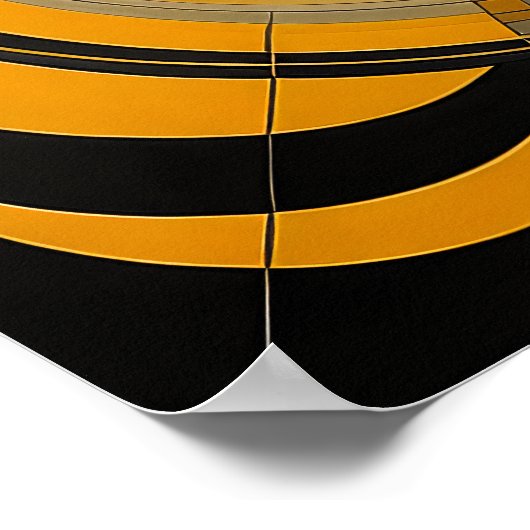 Poster Conception abstraite moderne Futurisme XI (Coin)