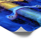 Poster Conception abstraite multicolore industrielle (Coin)