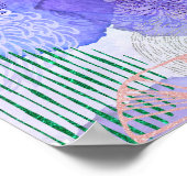Poster Conception abstraite violette (Coin)
