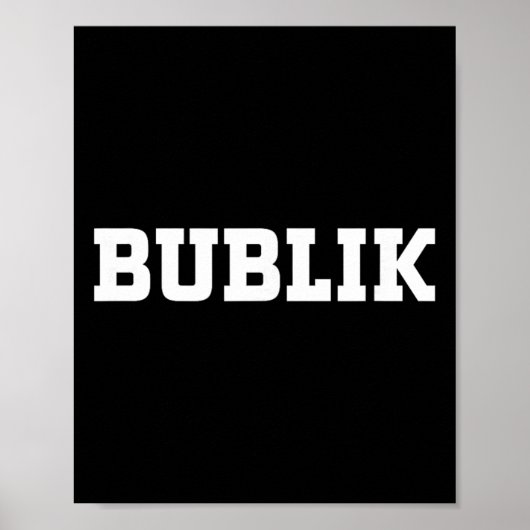 Poster Conception alimentaire Bublik pour hommes femmes e (Devant)