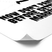 Poster Conception amusante _ La mariée poursuit sa mariée (Coin)