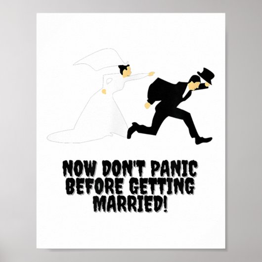 Poster Conception amusante _ La mariée poursuit sa mariée (Devant)