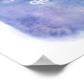 Poster conception aquarelle bleue et blanche ajouter du t (Coin)