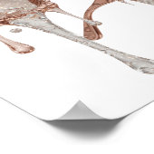 Poster Conception ART ABSTRAIT Argent (Coin)