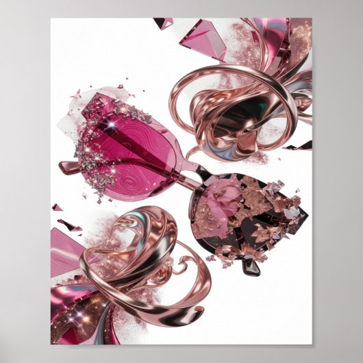 Poster Conception ART ABSTRAIT Argent GRAS v3 (Devant)