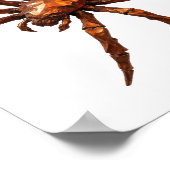Poster Conception ART ABSTRAIT Argenté Sharp (Coin)