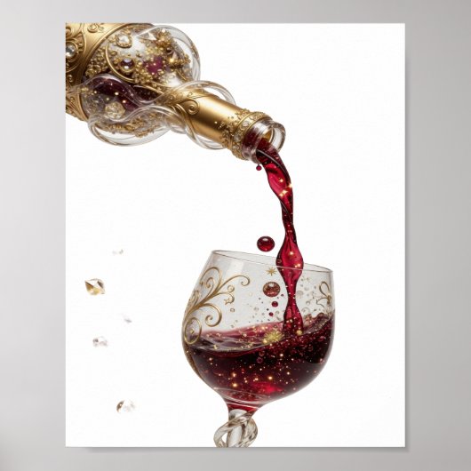 Poster Conception ART ABSTRAIT Or frais (Devant)