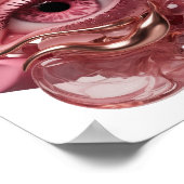 Poster Conception ART ABSTRAIT Or frais (Coin)