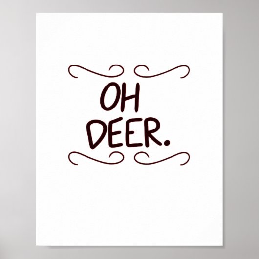 Poster Conception artistique créative Alastor Oh Deer (Devant)