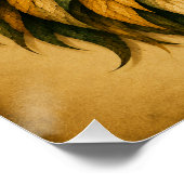 Poster Conception artistique de lion abstrait (Coin)