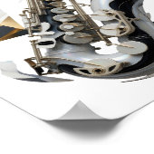 Poster Conception artistique en argent ART ABSTRAIT (Coin)