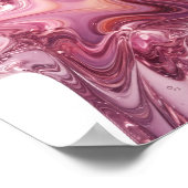 Poster Conception audacieuse d'étoile de verre rose dynam (Coin)