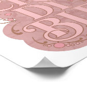 Poster Conception audacieuse rose INCROYABLE de style (Coin)
