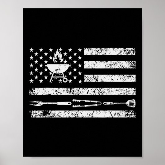 Poster Conception BBQ drôle de viande fumée1 (Devant)