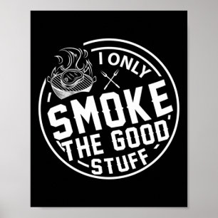 Poster Conception BBQ pour hommes qui grillent seulement