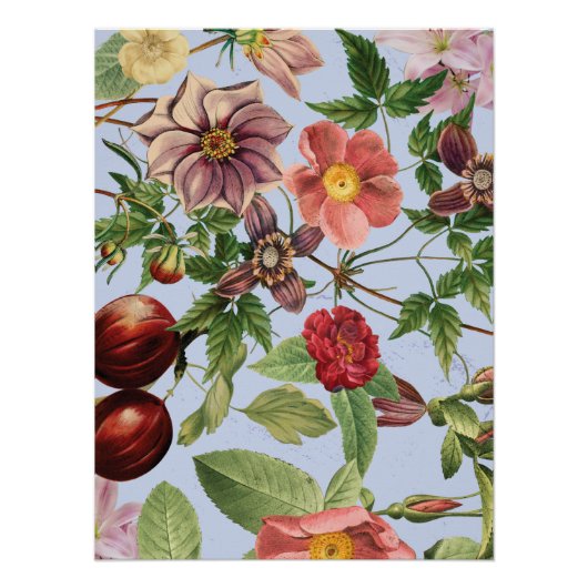Poster Conception botanique vintage (Devant)