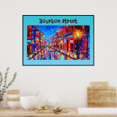 Poster Conception Bourbon Street (Cuisine)