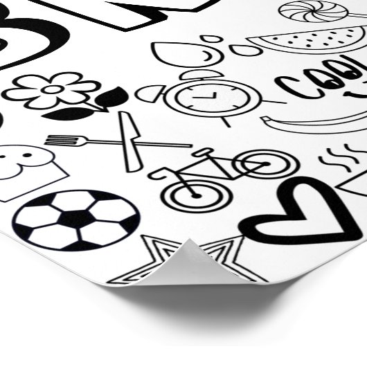 Poster Conception "BRIELLE" couleur-it-Yourself (Coin)