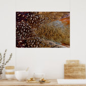 Poster Conception Brown de plumes de faisan (Cuisine)