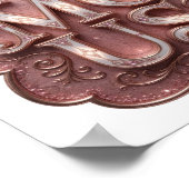 Poster Conception CÉLÈBRE Or frappant (Coin)