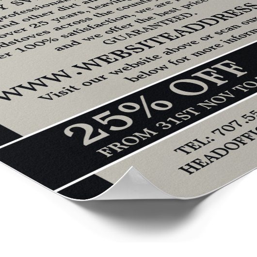 Poster Conception cheminée, Service de balayage de chemin (Coin)