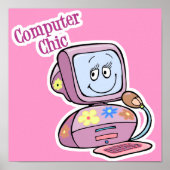 Poster Conception chic de l'ordinateur (Devant)