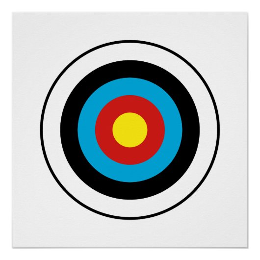 Poster Conception cible Bullseye (Devant)