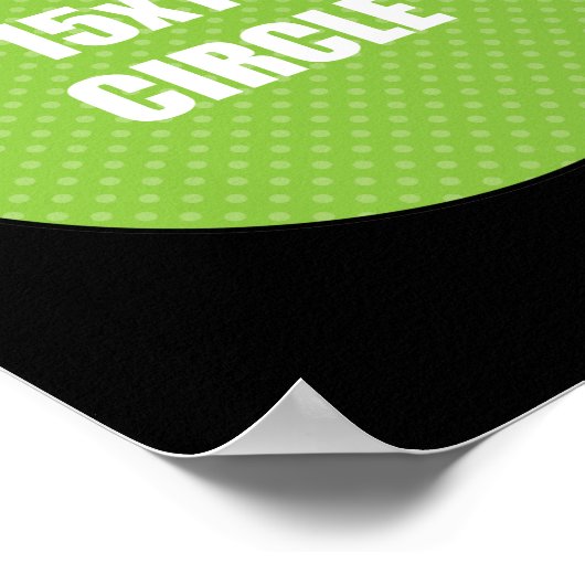 Poster Conception circulaire 15x15 (Coin)