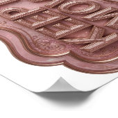 Poster Conception Classique Or KEEPING MOVING (Coin)