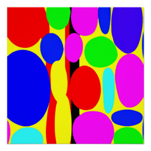 Poster Conception colorée dynamique