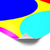 Poster Conception colorée dynamique (Coin)