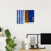 Poster Conception colorée en contraste sur résidence (Bureau à domicile)