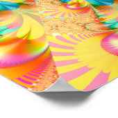 Poster Conception colorée en éventail (Coin)