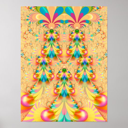 Poster Conception colorée en éventail (Devant)