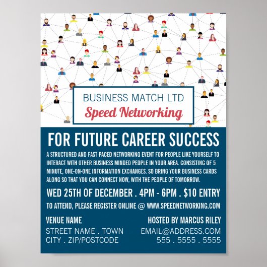 Poster Conception communautaire, vitesse de mise en résea (Devant)