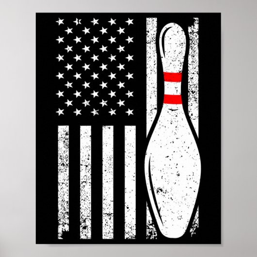 Poster Conception cool Bowling Pour Hommes Bowler Bowling (Devant)