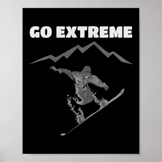 Poster Conception cool de snowboard (Devant)