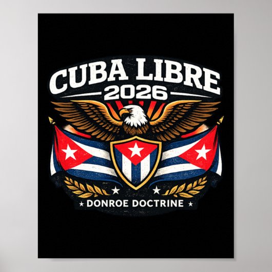 Poster Conception Cuba Cuba Libre Doctrine Donroe (Devant)