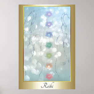 Poster Conception curative de mains de Reiki