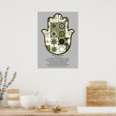Poster Conception d'affiche de la main de Khamsa revisité (Cuisine)