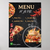 Poster Conception d'affiche menu design 2026 (Devant)